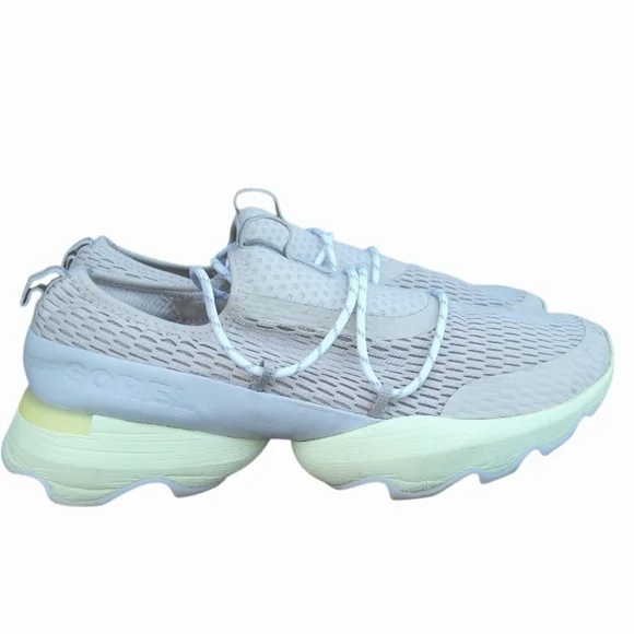 Sorel Kinetic Impact Athletic Run Walk Tennis Shoe Sneaker Cream Stone Women 10 - Picture 3 of 13